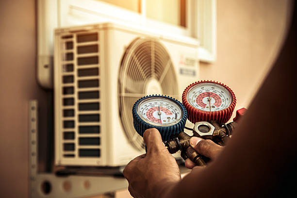 Professional Ductwork Repair technician working in Newfane, NY